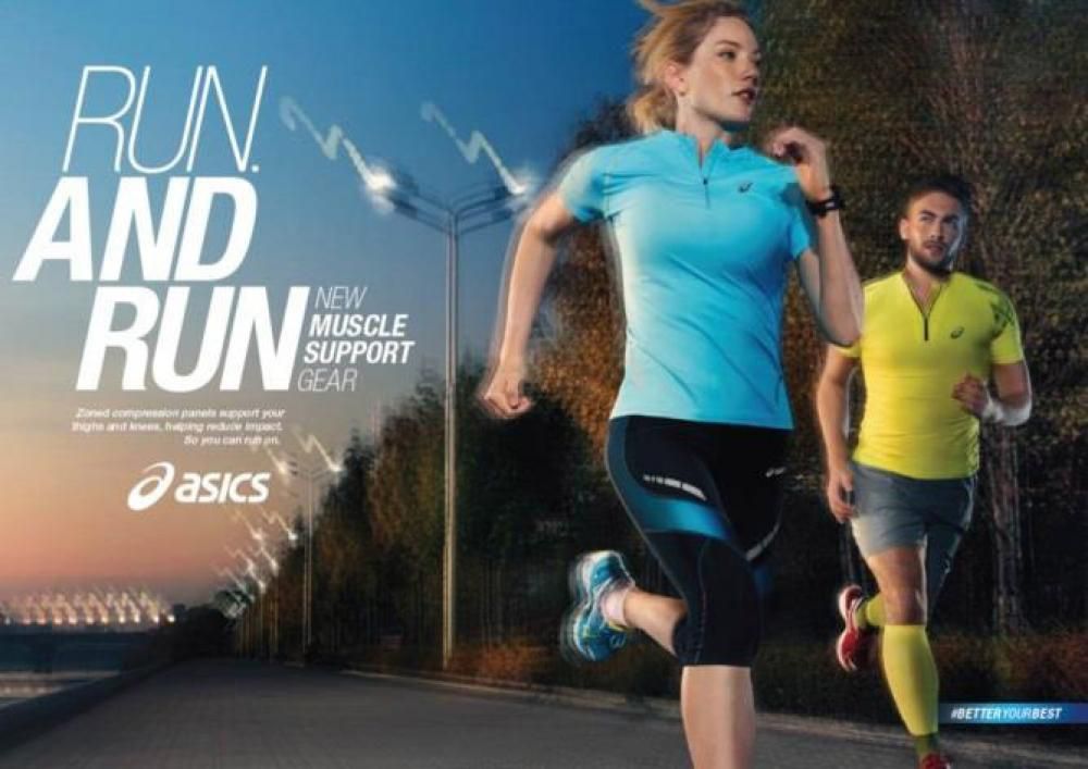 Asics pubblicità 2025